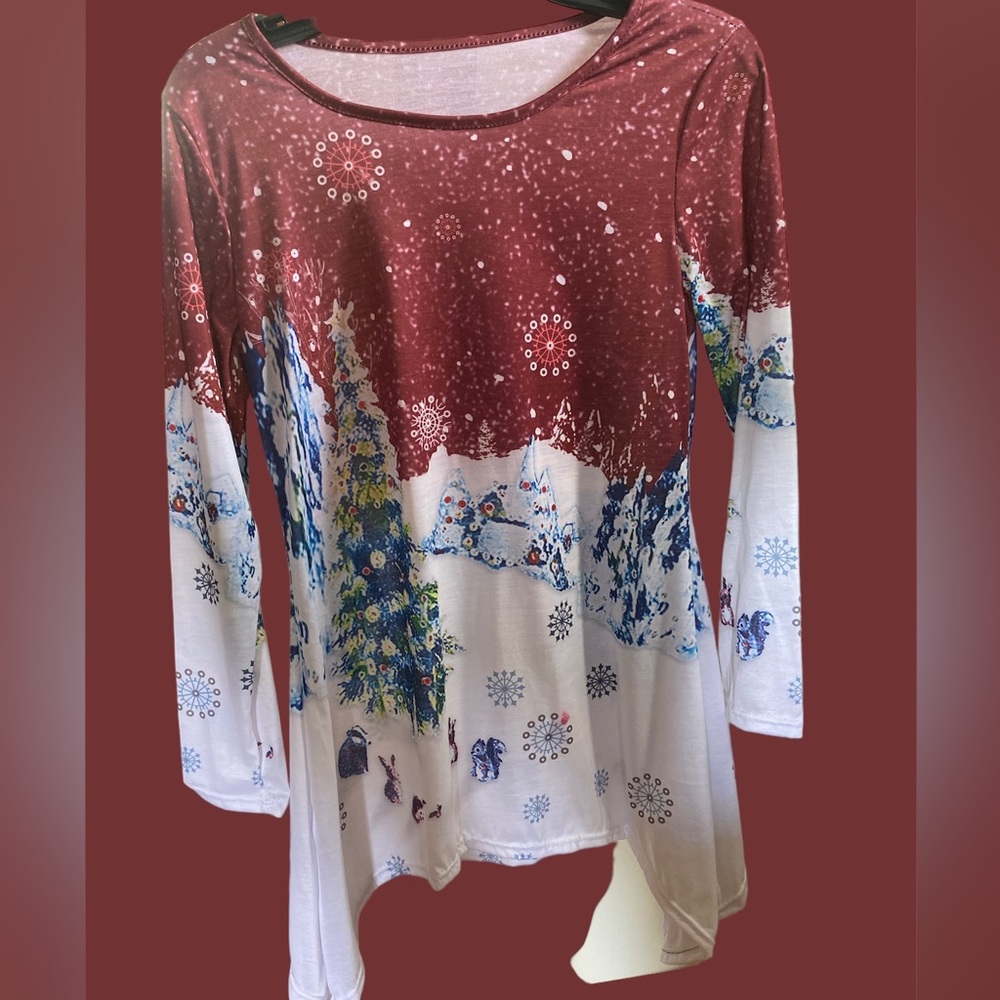 Women’s Long Sleeve Christmas Shirt